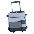 thumbnail image 1 of Bolsa térmica plegable, refrigerador rodante plegable a prueba de fugas con bolsillo, bolsa refrigeradora portátil con carrito rodante para barbacoa, gris shamjiam Enfriador rodante, 1 of 8
