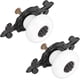 thumbnail image 1 of 2 Pcs Ceramic Drawer Handles Metal Cupboard Handles Vintage Retro Flower Pattern Door Handle, 1 of 5