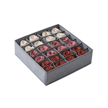 

TureClos Multi-grid Socks Storage Box Underwear Drawer Wardrobe Panties Lingerie Organizer Case Organization Dormitory Apartment