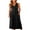 Black, variant on Michellecmm Women's Sleeveless Jumpsuit, Solid Front Ruched Wide Leg Romper