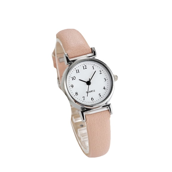 Resicozy Womens Watch Leather Ladies Watches for Women Easy Wrist Watches with Leather Strap Dial 2026 Pink One Size