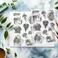 thumbnail image 4 of Women's Objects Clear Stamps for Card Making Lady Flower Clear Silicone Stamp Bag Hat Transparent Craft Seal Stamp Rubber Stamp DIY, 4 of 7