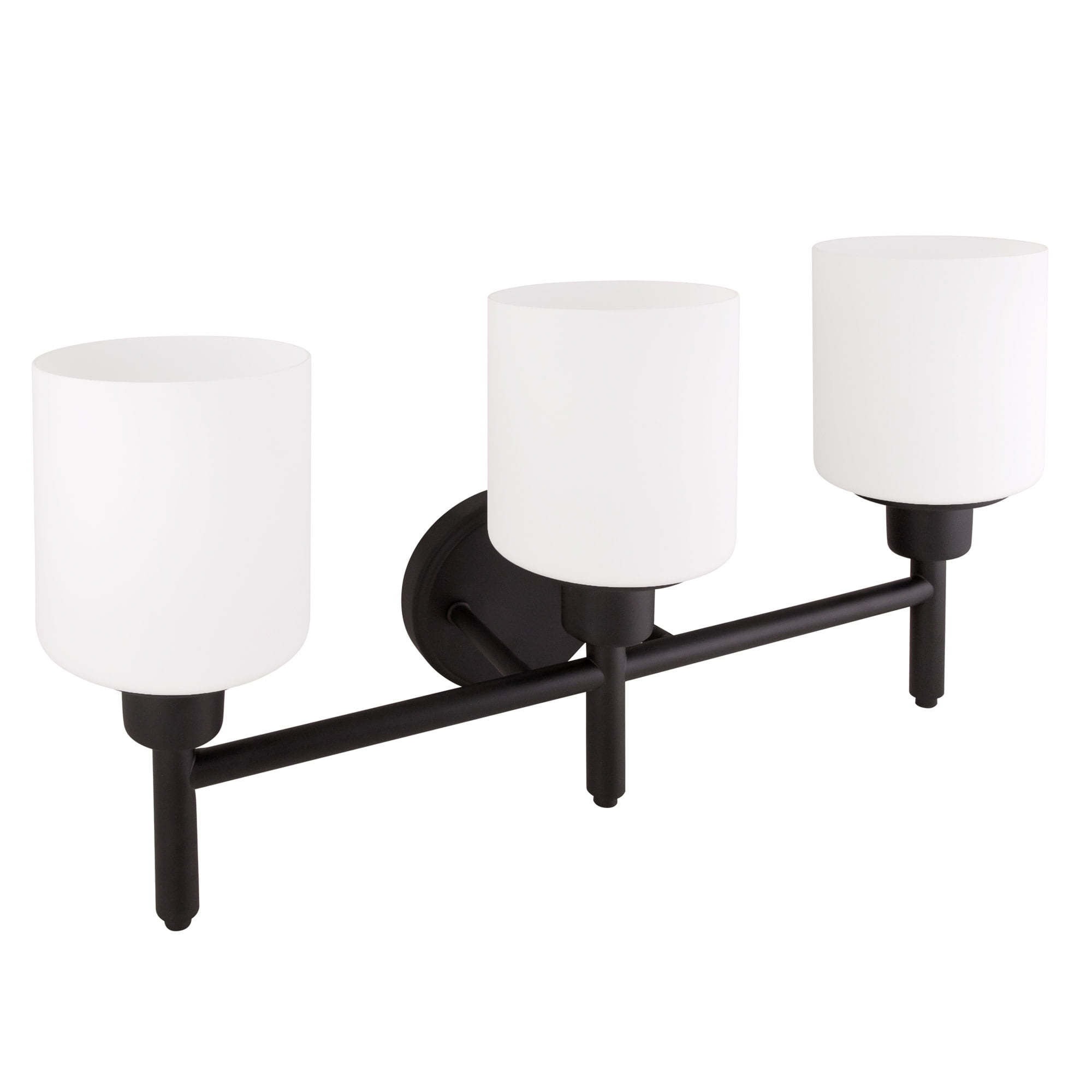 Design House Aubrey 3-Light Dimmable Indoor Bathroom Vanity Light with Frosted Glass