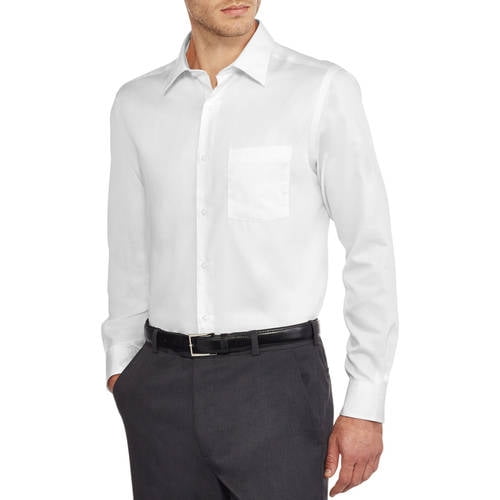 Men's Slim Fit Sateen Dress Shirt