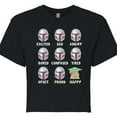 thumbnail image 3 of Star Wars - Mandalorian Moods - Juniors Cropped Short Sleeve Graphic T-Shirt, 3 of 5