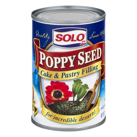 Solo Cake & Pastry Filling, Poppy Seed, 12.5 Oz