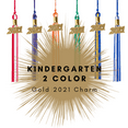thumbnail image 2 of Class Act Graduation Kindergarten Graduation Tassel - 2021 - Gold Charm - 2 Color, Green / Gold, 2 of 9