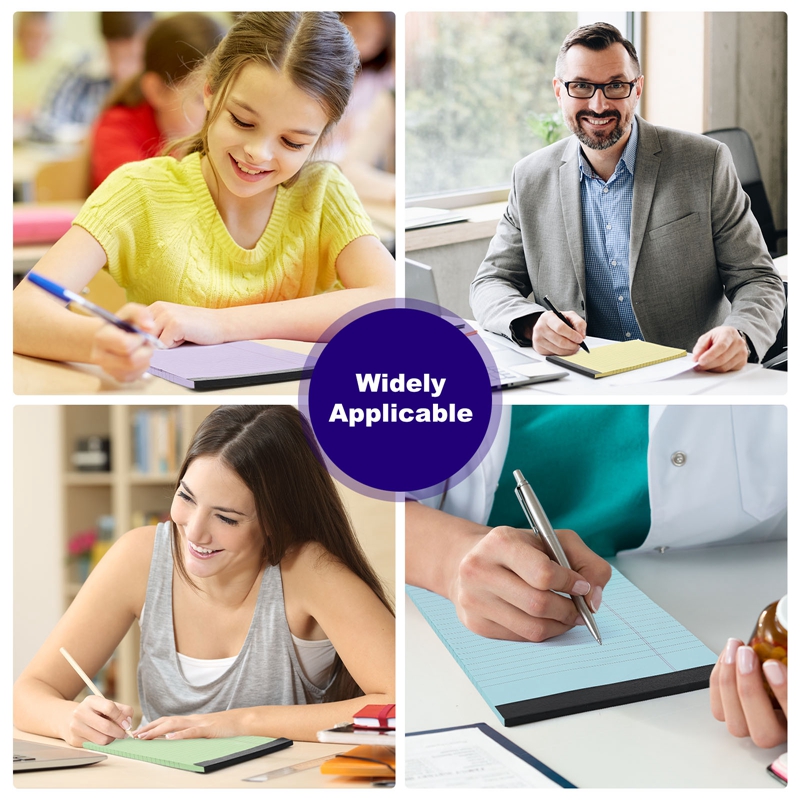 Sixwipe Colored Legal Pads, 5" x 8", 6 Pack photo 4