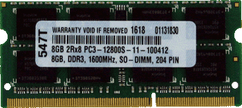 Rasalas 8GB Kit 4GB DDR3 1600 2Rx8 PC3L-12800S 1.35V 204-Pin CL11 Dual Rank Laptop Arbeitsspeicher 2x4GB PC3-12800 DDR3L 1600MHz SODIMM 