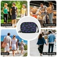 thumbnail image 7 of FORMRS Mini Crossbody Bag for Women Adjustable Rope Shoulder Casual Phone Purse, Purple Cartoon Bats Pattern, 7 of 7