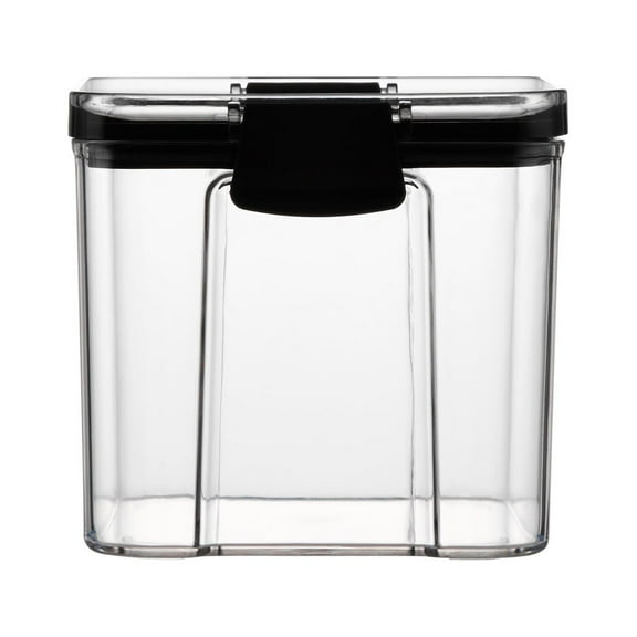 Airtight Food Storage Containers Set - 4 Plastic Kitchen Pantry Organizers with Lids (460ml, 700ml, 1300ml, 1800ml) for Cereal, Flour & Dry Goods | Stackable Space-Saving Design