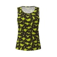 thumbnail image 4 of Lsque Cute Cartoon Dinosaurs Green Silhouette Pattern Printed Workout Tank Tops for Women, Athletic Sports Tank Tops, Compression Sleeveless Dry Fit Shirts,Sleeveless Yoga Shirt-Large, 4 of 9