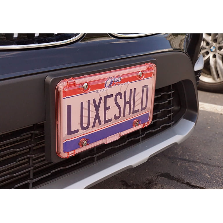 Luxe Shield, Premium Pink License Plate Covers (2-Pack) incl  display picture 3