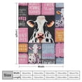 thumbnail image 4 of ARISTURING  Cow Print Blanket, Pink Cow Blankets/Throw for Adults Cows Gifts for Women/Girls, Cow Gifts for Cow Lovers, Cow Themed Gifts, Cow Stuff, Cow Lover Gift, Cow Things, Cow Print Bedding, 4 of 6