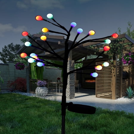 Tree Light, LED Solar Tree Light, Warm White Iron + ABS For Fences ...