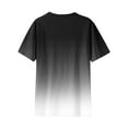 thumbnail image 5 of Timegard Hauts Grande Taille pour Femmes Couleur Dégradée Manches Courtes Col Rond Blouses Décontractées Confortables T-Shirts, 5 of 5