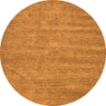 thumbnail image 1 of Ahgly Company Indoor Round Abstract Orange Contemporary Area Rugs, 8' Round, 1 of 1