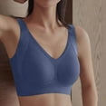thumbnail image 2 of Fiaer Womens Minimizer Bras Oversized Push up Support Full Coverage Adjustable Straps Stretch Bra Blue XXXL, 2 of 7