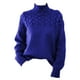 thumbnail image 1 of Guardurnaity Suéter de mujer cuello medio alto Color sólido manga larga elástico chica pulóver clima frío Tops Casual interior moda vestir Prendas para la parte del cuerpo Azul XXL Guardurnaity AP013959-20, 1 of 6