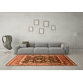 thumbnail image 3 of Ahgly Company Indoor Rectangle Oriental Orange Traditional Area Rugs, 5' x 7', 3 of 4
