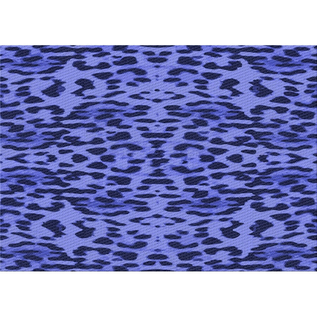 Ahgly Company Machine Washable Indoor Rectangle Transitional Light Slate Blue Area Rugs, 7' x 10'