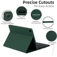 thumbnail image 3 of Funda de Teclado con Panel Táctil Retroiluminado de 7 Colores Verde Oscuro para Tab A9+ 11" SM-X210/X216/X218, 3 of 8