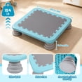 thumbnail image 3 of Funjoypals 25.6 inch Quiet Indoor Mini Trampoline for Kids, Sensory Training Space-Saving Home Fitness Trampoline, Blue, 3 of 10
