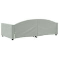 thumbnail image 5 of vidaXL Day Bed without Mattress Light Gray 39.4"x74.8" Velvet, 5 of 7
