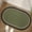 Green, variant on weibbin Bathroom Mats for Floor, Kitchen Rugs Non Slip Washable, Oval Kitchen Floor Mat Sink Rug Rubber Backed Super Absorbent,