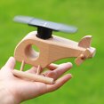 thumbnail image 2 of Jesscasday for Creative Wooden Solar Powered Airplane Helicopter Model Kids Fun Science Experiments Early Educational Toy, 2 of 10