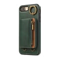 thumbnail image 2 of Allytechgroup Stylish iPhone 8 Plus/ 7 Plus Wallet Case, Secure Case for Apple iPhone 8 Plus/ 7 Plus, Multi-functional Durable, Ring Holder Hand Wrist Stand Shockproof Case for Women Men, Green, 2 of 7