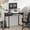 Black, variant on Mulorico Computer Desk with Monitor Stand, Pull-Out Keyboard Tray and Built-In Power Outlets, Home Office Writing Workstation for Adults