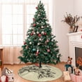 thumbnail image 7 of KLL 36" Christmas Tree Skirt Vintage Floral Xmas Tree Skirts Mat for New Year Xmas Holiday Party Indoor Outdoor Home Decoration, 7 of 7