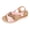 Pink, variant on Rokment Women's Sparkling Sequin Platform Wedge Dressy Sandals 2026 Beach Summer Casual Buckles Leather Breathable Linen Sole Comfortable Espadrilles High Heel Walking Dress Shoes Beige Size 6.5