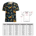 thumbnail image 2 of Excavator Construction Vehicle Truck Womens Tops Women's Fashion Casual Short Sleeve Flower Print Round Neck Pullover Top Blouse, 2 of 6