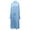 Sky Blue, variant on Toddler Musli𝗆 Dress, Solid Abaya Hijab Long Sleeve Dresses with Bow Tie Skirts for Kids Girls, Modest Comfy Prayer Outfit Eid Fashion