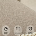 thumbnail image 2 of HonorHut Throw Pillow Covers Neutral Decorative Euro Cushion Cover with Stitched Edge Breathable Pillow Protectors 18x18 Inch 2 Piece Khaki, 2 of 6