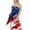 Vermilion, variant on Independence Day Themed Bandeau Dress for Women, Sleeveless Flowy Tank Dress with Vibrant Print, Perfect for Beach Bonfires and Family BBQs,Blue L