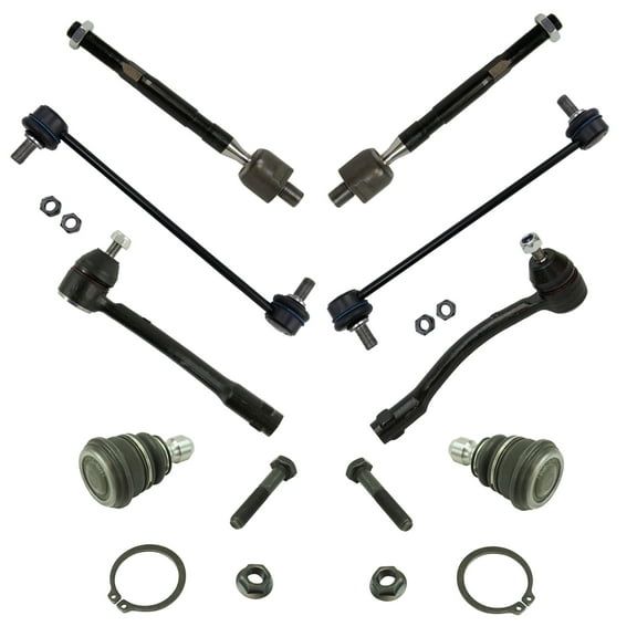 8 Piece Steering & Suspension Kit Ball Joints Tie Rods Sway Bar End Links New PSA80514 Fits select: 2012-2017 KIA RIO