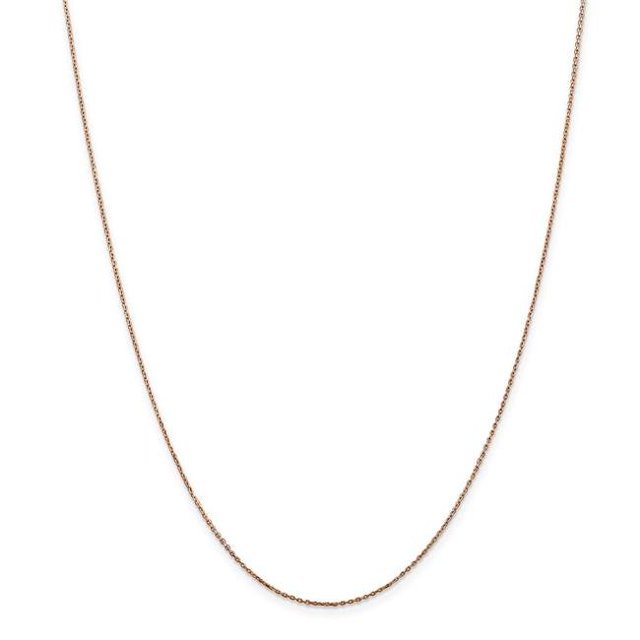 0.8 mm x 18 in. 14K Rose Gold Diamond-Cut Cable Chain