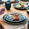 thumbnail image 4 of LOVECASA, 16-Piece Stoneware Dinnerware Sets, Dark Green and Gold Dinner Set, for 4 People, 4 of 9