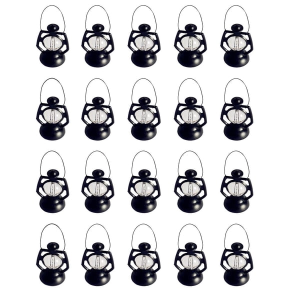 20pcs Mini Lantern,Miniature Lamps Retro Oil Lantern Lamps,112 Dollhouses Miniature Kerosene Lamp for DIY Fairy Garden Micro Landscape Dollhouses Prop Accessories