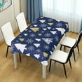 thumbnail image 7 of 60"x60" Christmas Tree Tablecloth, Waterproof Washable Polyester Square Table Cover, Durable Tablecloth for Kitchen Dining Table Party Decor, 7 of 7