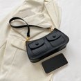 thumbnail image 4 of Bolsos suaves para damas Bolsos versátiles para las axilas para la vida diaria de la fiesta (negro), 4 of 6