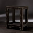 thumbnail image 3 of Southern Enterprises Reptilian Nailhead Accent Table in Brown, 3 of 3