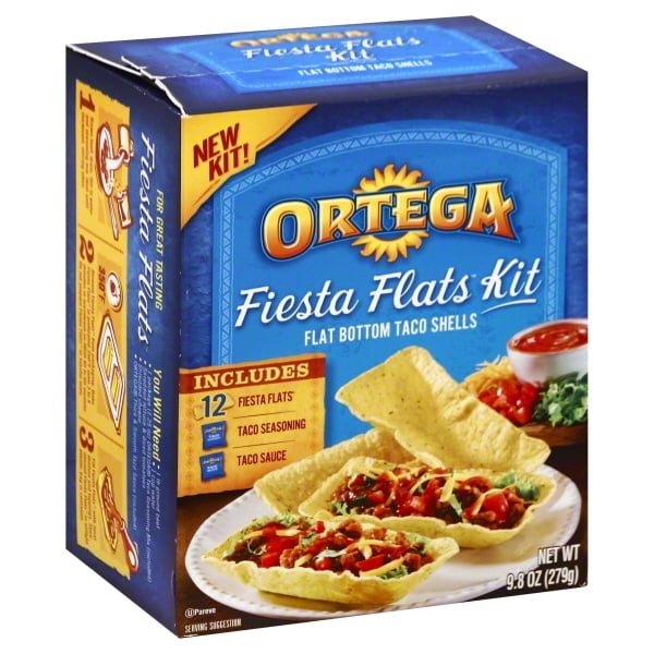 Ortega® Fiesta Flats™ Taco Kit 9.8 oz. Box
