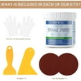 thumbnail image 3 of DEWEL Wood Putty, 29 Ounce White Filler Putty, Wood Filler Paintable, Stainable, High-Capacity Furniture Repair Kit Quickly Restore Wood Holes and Cracks on Wooden Furniture, 3 of 7