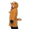 thumbnail image 2 of Leg Avenue Cozy Fawn Costume for Women with Fuzzy Ear Hood, Plus Size 22-24, 2 of 5