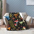 thumbnail image 3 of Mushroom Flannel Fleece Bed Blanket Throw Blanket Lightweight Cozy Plush Blanket for Bedroom Living Rooms Sofa Couch 50"X40", 3 of 6