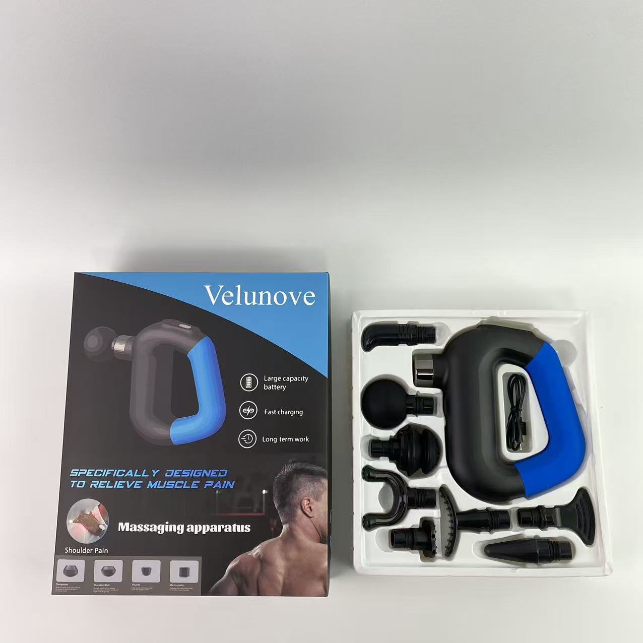 Velunove Massage apparatus,Mini Massage Gun, Pocket-Sized Deep Tissue Massager Gun, Portable Percussion Muscle Massager Gun